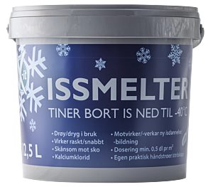 Issmelter 12,5 l m/spade kalsiumklorid -40°c