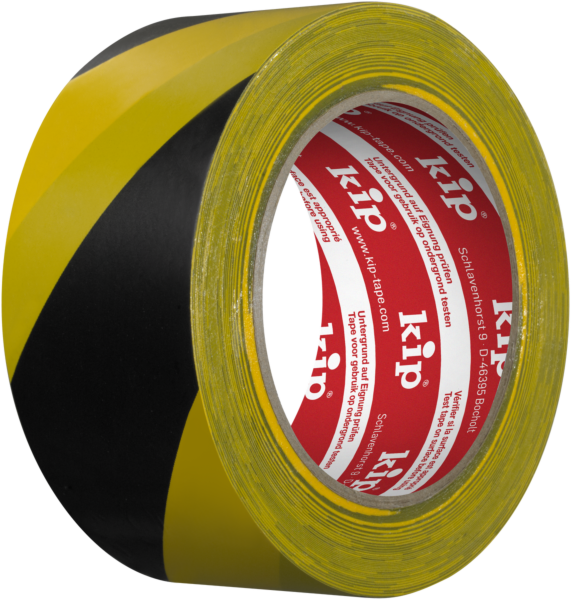 Varseltape gul/sort 50mmx33m 339 kip