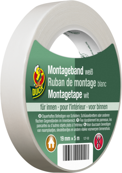 Monteringstape 19mmx5m innvendig 127 duck