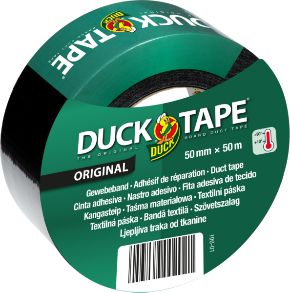 Lerretstape 50mmx50m original duck 106 sort