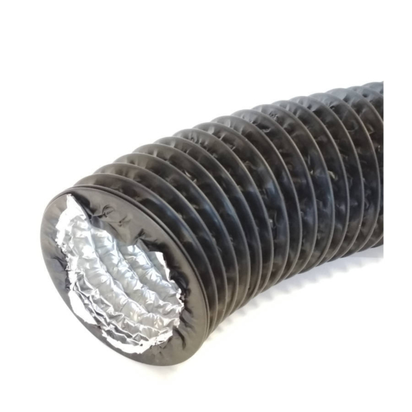 Fleksibel ventilasjons kanal Ø100mm 3m svart
