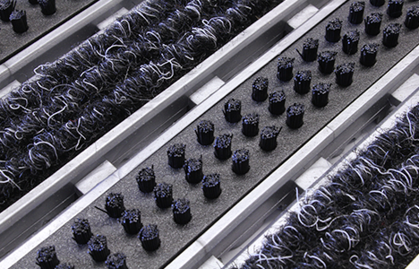 Entre silver 17mm tekstil / brush