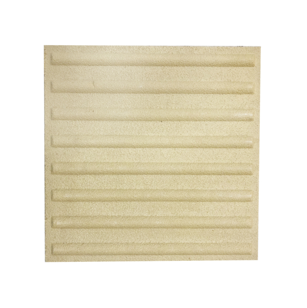 Taktil plate glassfiber m/linjer 40x40cm