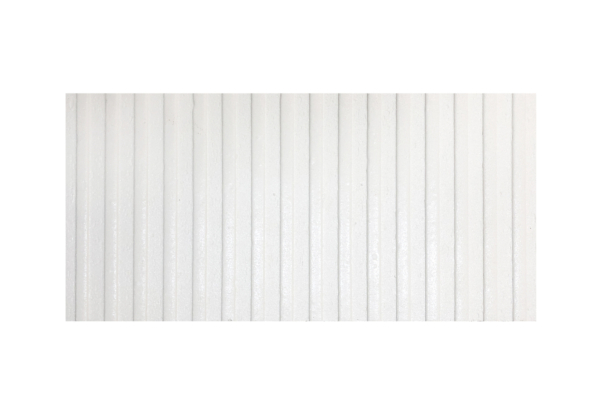 Thermo wu linje plate 60x30cm hvit ral 9016