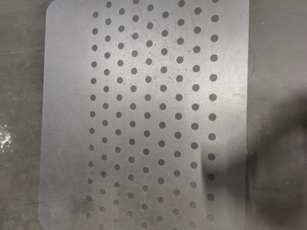 Polycarbonat mal farefelt for selvkl. kuler RF stål sort ilegg Ø35mm.