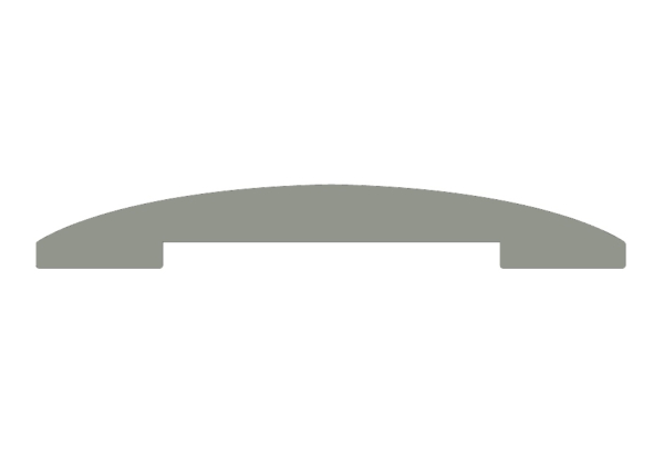 Terskel gummilist 70x10 mm grå m/spor – 25 meter