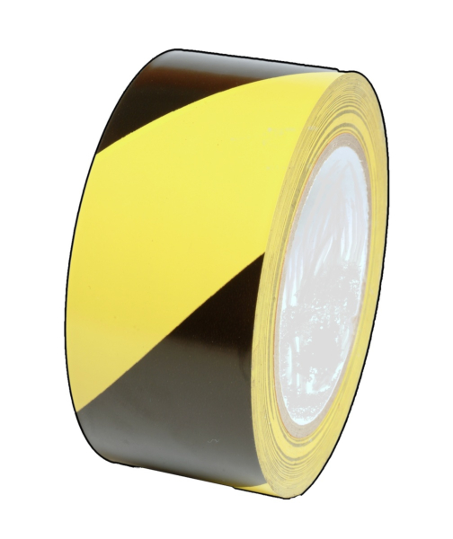 Sort/gul(blac/yel)varsel 50mm x 18,3m h3401
